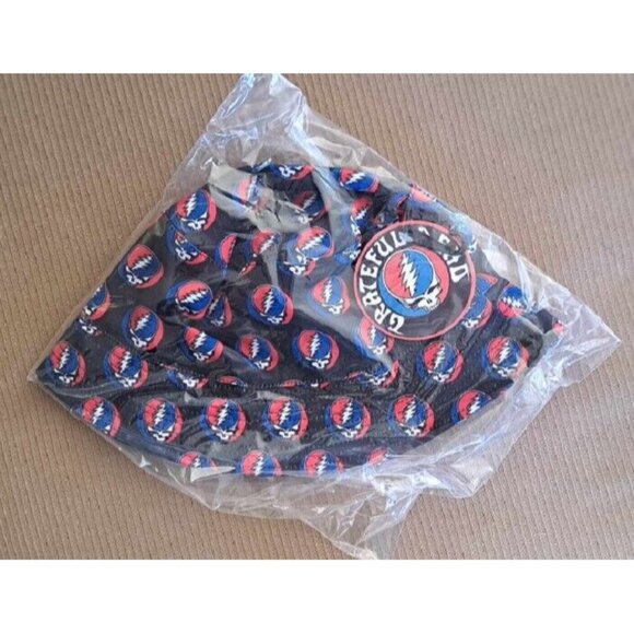 New Steal Your Face Grateful Dead Bucket Hat Adult Sun Summer One Size Skull NIP - Picture 2 of 3